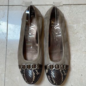 AGL - BROWN LEATHER DRIVING MOCCS